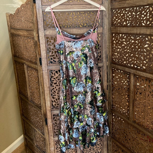 House of Harlow Camo Sequin Dress S - Picture 2 of 3